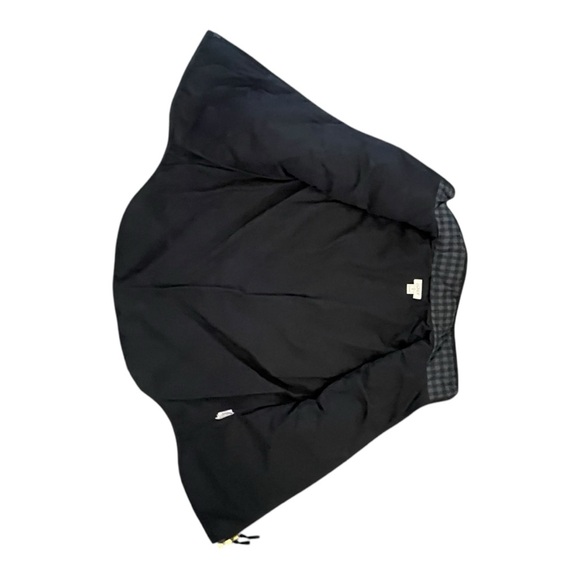 J CREW puffer vest Small black gray plaid - Picture 6 of 8